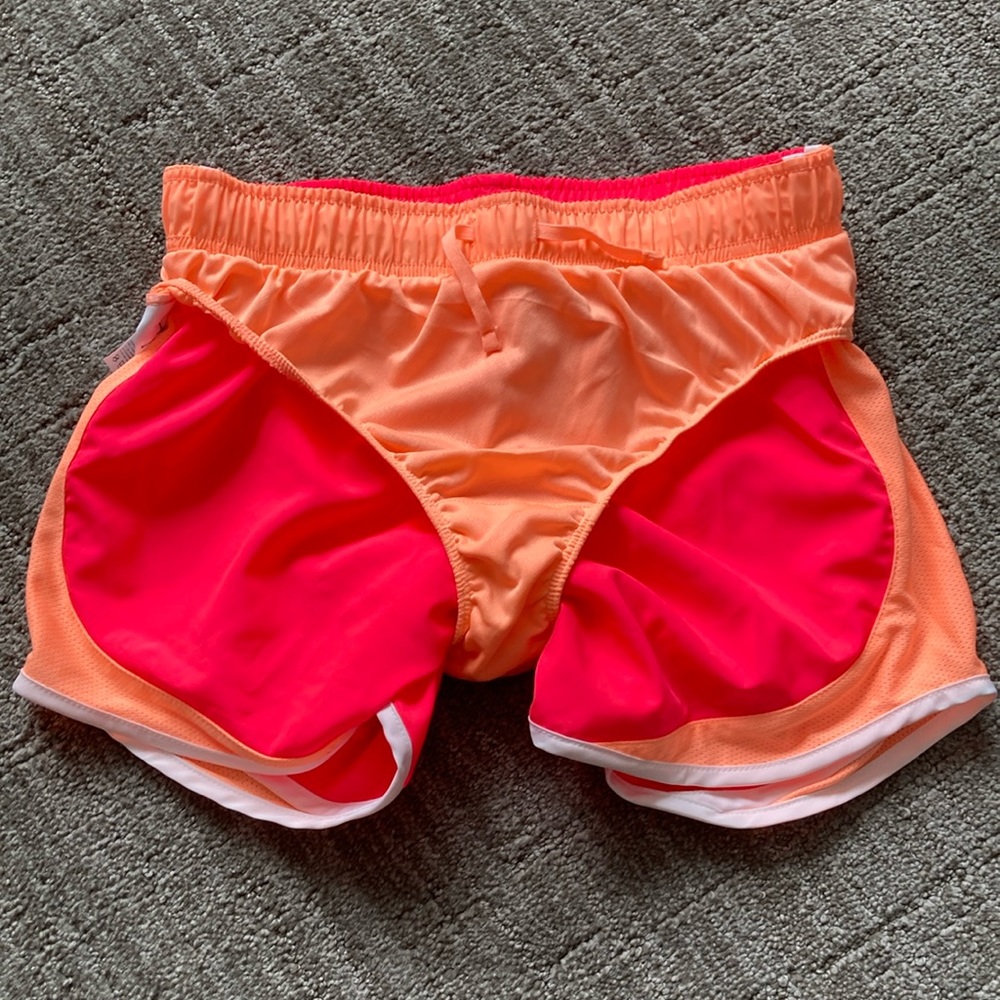 Nike Dry Pink / Orange Running Shorts - Picture 8 of 10